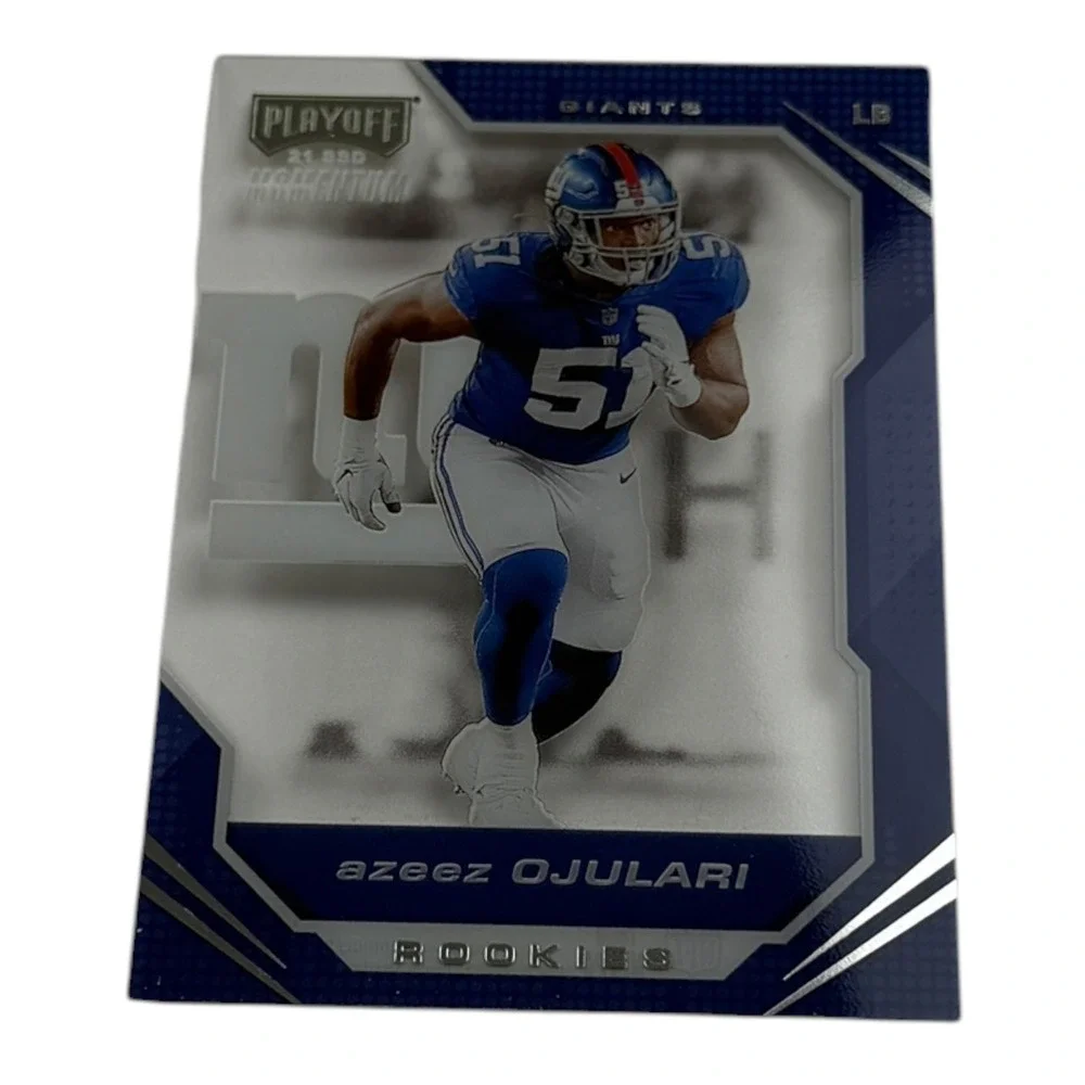 2021‎ Panini Chronicles Playoff Momentum Azeez Ojulari Rookie Card PMR-40 Giants